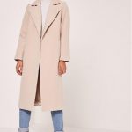 Styled & Disturbed Missguided Camel Faux Wool Duster