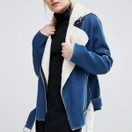 Styled & Disturbed Creatures of Comfort ASOS J.O.A. Biker Jakcet in denim with faux shearling lining