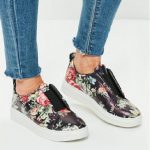 Styled & Disturbed How to Style Florals Like a Dude Missguided Purple Floral Print Elastic Sneakers
