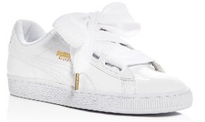 Styled & Disturbed PUMA Women's Basket Patent Leather Lace Up Sneakers
